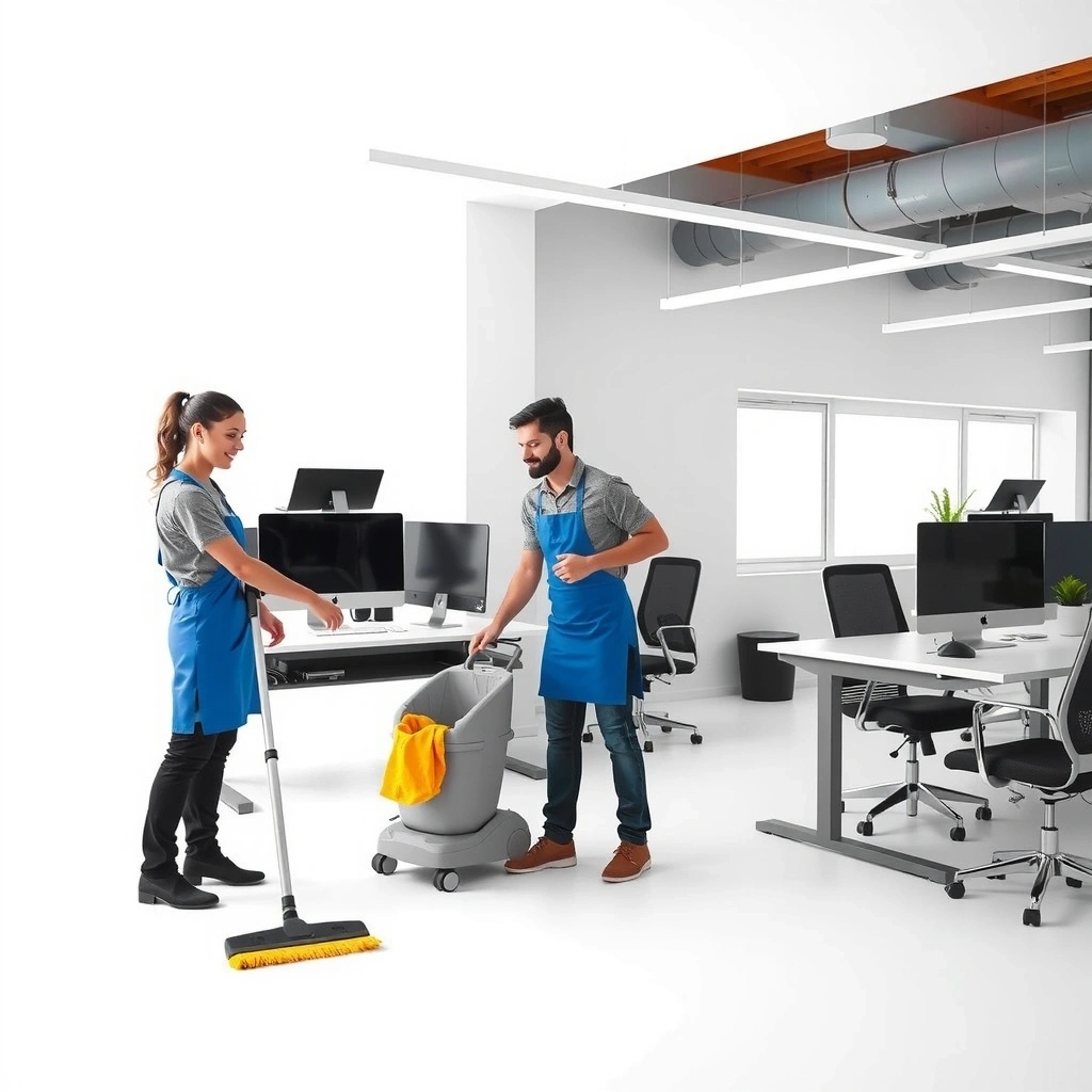 Commercial office cleaning service